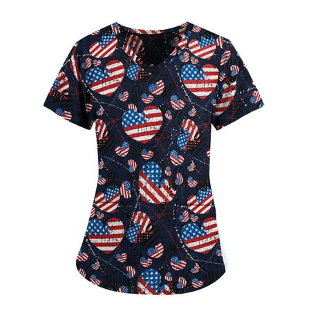 XHJUN Scrub Tops 4x American Flag Printed Top Women 4th Of July Patriotic Shirt Butterfly Printed Graphic Usa Independence Day Shirts Pink XL
XHJUN Scrub Tops 4x American Flag Printed Top Women 4th Of July Patriotic Shirt Butterfly Printed Graphic Usa Independence Day Shirts Pink XL