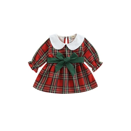 TheFound Infant Toddler Baby Girls Christmas Plaid Dress Logn Sleeve Peter Pan Collar Princess Dresses Outfits
TheFound Infant Toddler Baby Girls Christmas Plaid Dress Logn Sleeve Peter Pan Collar Princess Dresses Outfits