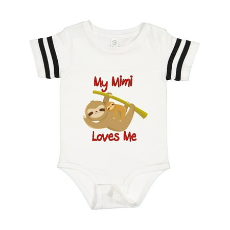 Inktastic My Mimi Loves Me Sloth Gift Baby Boy or Baby Girl Bodysuit
