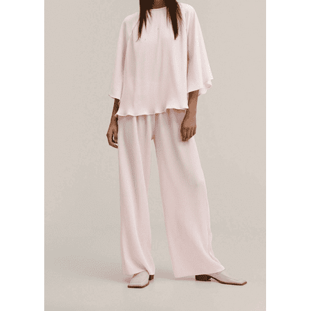 2022 Autumn European And American Pleated Pajamas Set Stitching Loose Coat Seven-point Sleeve Pants Ladies Household Clothing Pink S
2022 Autumn European And American Pleated Pajamas Set Stitching Loose Coat Seven-point Sleeve Pants Ladies Household Clothing Pink S