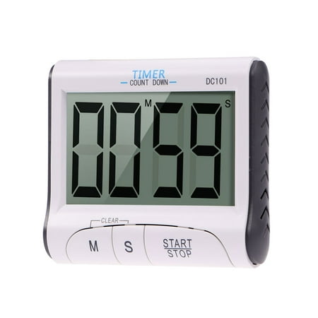 DC101 Digital Kitchen Cooking Timer Count Down Up Clock Loud Alarm with Large LCD Display Screen with Battery
DC101 Digital Kitchen Cooking Timer Count Down Up Clock Loud Alarm with Large LCD Display Screen with Battery