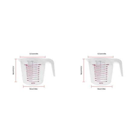 2Pcs Mesauring Cup Transparent Baking Scale Container Plastic Washable Measuring Container Transparent Mesauring Cup Accessory For Kitchen
2Pcs Mesauring Cup Transparent Baking Scale Container Plastic Washable Measuring Container Transparent Mesauring Cup Accessory For Kitchen