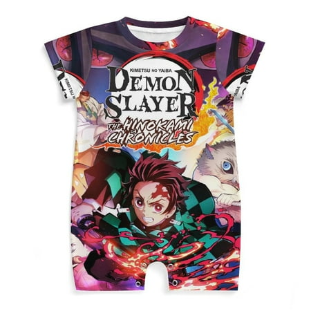 Demon Slayer Baby Romper Anime Romper for Baby Short Sleeve Pajamas for Baby Boy Girl Jumpsuits Sleep And Play 3-24 Months
Demon Slayer Baby Romper Anime Romper for Baby Short Sleeve Pajamas for Baby Boy Girl Jumpsuits Sleep And Play 3-24 Months