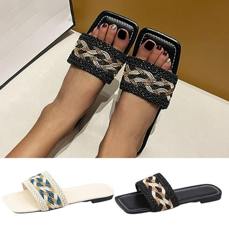 Cethrio Women s Braided Wedge Sandals- Wide Width on Clearance Flat Beach Braided Beige Dressy Sandals/ Slides Size 6
Cethrio Women s Braided Wedge Sandals- Wide Width on Clearance Flat Beach Braided Beige Dressy Sandals/ Slides Size 6
