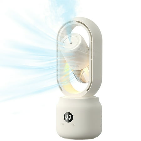 Bladeless Desk Fan Portable Air Cooler Spray Cooling Humidifier Small Table Fan with Warm Light Quiet Humidifier Conditioning Fan for Office Bedroom
Bladeless Desk Fan Portable Air Cooler Spray Cooling Humidifier Small Table Fan with Warm Light Quiet Humidifier Conditioning Fan for Office Bedroom