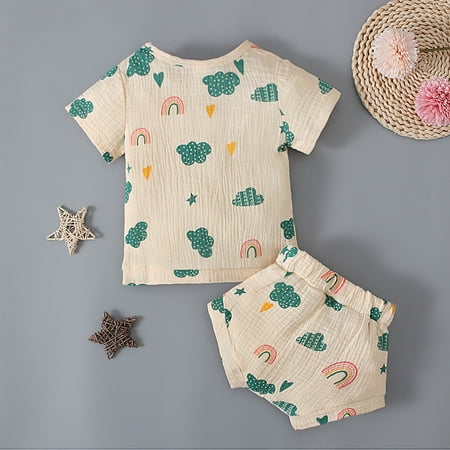 Cathalem 6-12 Month Girl Clothes Toddler Girls Boys Short Sleeve Summer Print T Shirt Tops Shorts Casual Clothes Big Fit Girl Childrenscostume D 3 Months
Cathalem 6-12 Month Girl Clothes Toddler Girls Boys Short Sleeve Summer Print T Shirt Tops Shorts Casual Clothes Big Fit Girl Childrenscostume D 3 Months