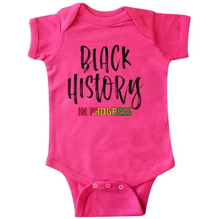 Inktastic Black History In Progress Gift Baby Boy or Baby Girl Bodysuit
