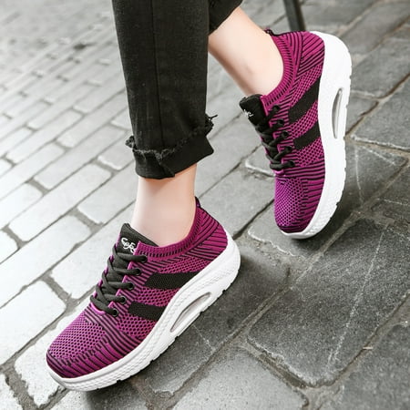 Lightweight Platform Air Cushion Casual Sneakers Mesh Lace Up Woven Running Sports Wedge Shoes Women s Footwear
Lightweight Platform Air Cushion Casual Sneakers Mesh Lace Up Woven Running Sports Wedge Shoes Women s Footwear