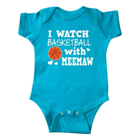 Inktastic I Watch Basketball with Meemaw Gift Baby Boy Bodysuit