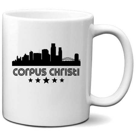 Corpus Christi Texas Skyline Retro Style Coffee Mug 
Corpus Christi Texas Skyline Retro Style Coffee Mug