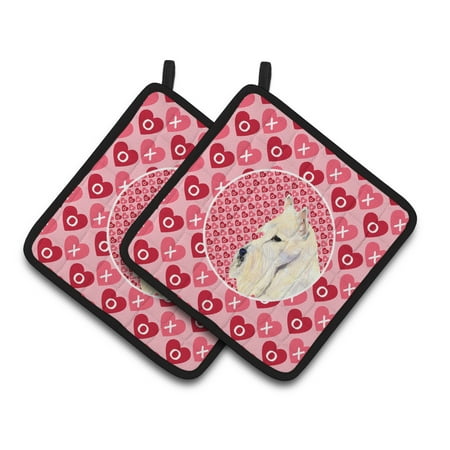 Caroline s Treasures Scottish Terrier Hearts Love Valentine s Day Portrait Pair of Pot Holders 
Caroline s Treasures Scottish Terrier Hearts Love Valentine s Day Portrait Pair of Pot Holders