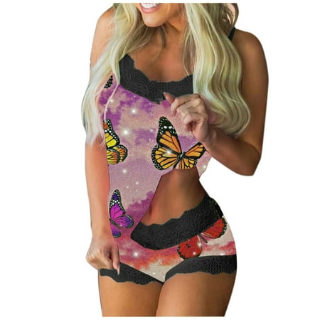 Dillar Women Fashion Print Pajamas Sleeveless Lace Cami Shorts Lingerie Sleepwear Set Ladies Heart Print Lace Camisole Suit
Dillar Women Fashion Print Pajamas Sleeveless Lace Cami Shorts Lingerie Sleepwear Set Ladies Heart Print Lace Camisole Suit