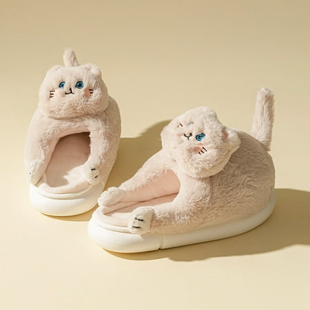 TpowZoF Wide Sandals for Women SlippersCotton Slippers Lovers Warm Shoes Men And Women Home Plush Slippers