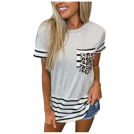 White Blouse for Women Blouses for Women Dressy Casual Women s Striped Women s Crew Neck Short Sleeve Tops Corset Tops for Women White 3XL
White Blouse for Women Blouses for Women Dressy Casual Women s Striped Women s Crew Neck Short Sleeve Tops Corset Tops for Women White 3XL