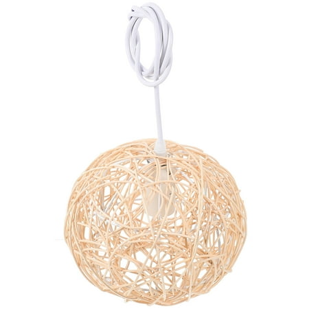 Chinese Style Straw Rattan Woven Hanging Lamp Chandelier Ceiling Hanging Lamp