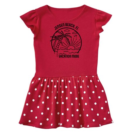 Inktastic Summer Vacation Mode Jensen Beach Florida Gift Toddler Girl Dress