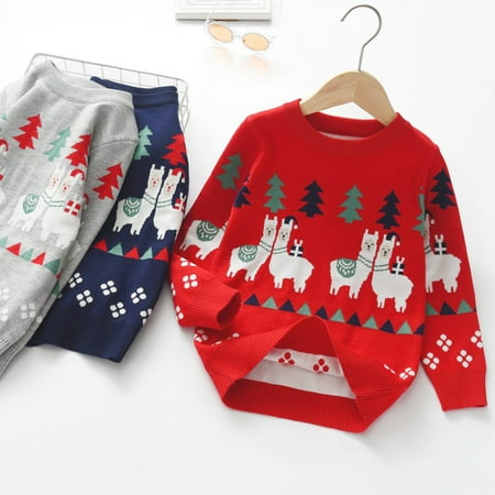 Baozhu Kids Unisex Cartoon Alpaca Christmas Pullover Sweater for 1-7 Years 
Baozhu Kids Unisex Cartoon Alpaca Christmas Pullover Sweater for 1-7 Years
