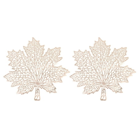 HOMEMAXS 2pcs Thanksgiving Decorative Table Protection Pads Household Dish Mats (Golden) 
HOMEMAXS 2pcs Thanksgiving Decorative Table Protection Pads Household Dish Mats (Golden)