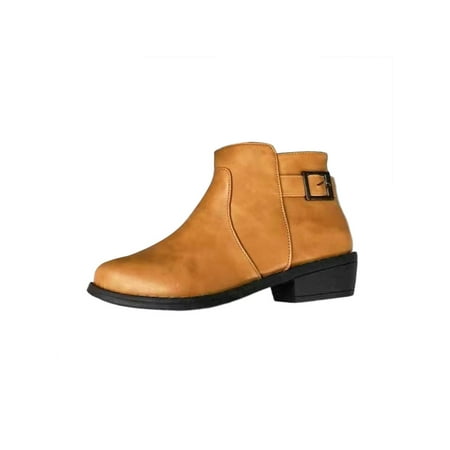 SIMANLAN Women Booties Chunky Bootie Side Zip Ankle Boots Work Anti-Slip Short Boot Walking Strap Buckle Winter Shoes Brown 8
SIMANLAN Women Booties Chunky Bootie Side Zip Ankle Boots Work Anti-Slip Short Boot Walking Strap Buckle Winter Shoes Brown 8