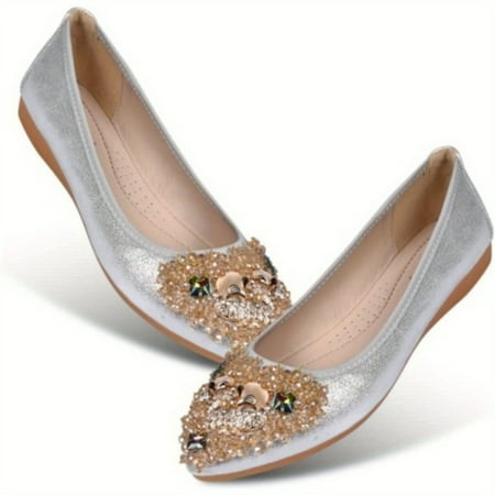 SHENZHENHFUKJ Comfortable Women‘s Shiny Ballet Flats - Foldable Dressy Loafers Shoes for Women - Stylish and Versatile Women‘s Flats Shoes Ideal for All Occasions
SHENZHENHFUKJ Comfortable Women‘s Shiny Ballet Flats - Foldable Dressy Loafers Shoes for Women - Stylish and Versatile Women‘s Flats Shoes Ideal for All Occasions