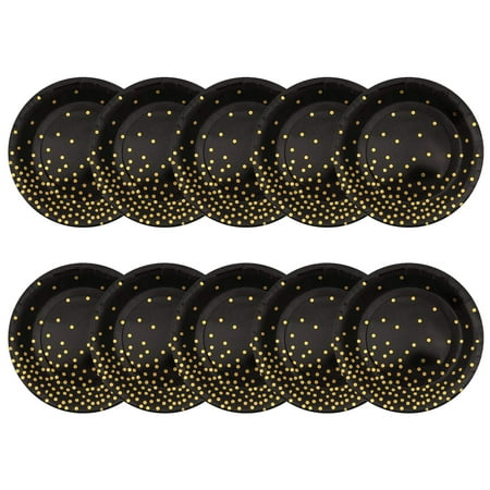 Sijiali 1Pcs Tableware Set Food Grade Disposable Lightweight Multi-use Golden Dot Dinnerware Set Party Supplies
Sijiali 1Pcs Tableware Set Food Grade Disposable Lightweight Multi-use Golden Dot Dinnerware Set Party Supplies