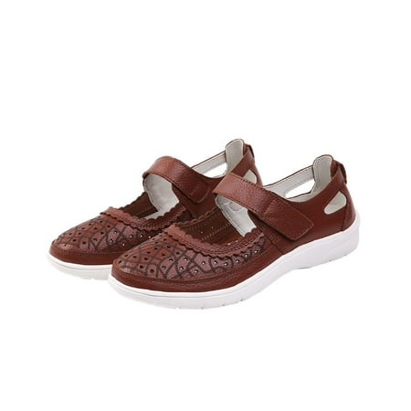 Women s Flats Comfortable Breathable Walking Work Nurse Shoes Soft Hollow Faux Leather Closed Toe Adjustable Ankle Strap Sneakers Sandals
Women s Flats Comfortable Breathable Walking Work Nurse Shoes Soft Hollow Faux Leather Closed Toe Adjustable Ankle Strap Sneakers Sandals