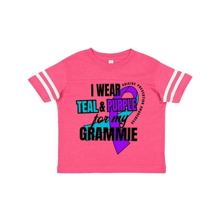Inktastic Suicide Prevention I Wear Teal and Purple for My Grammie Gift Toddler Boy or Toddler Girl T-Shirt
Inktastic Suicide Prevention I Wear Teal and Purple for My Grammie Gift Toddler Boy or Toddler Girl T-Shirt