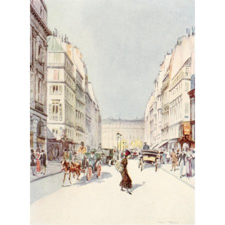 The Charm of Paris 1913 Rue de la Paix Poster Print by Harry Morley
