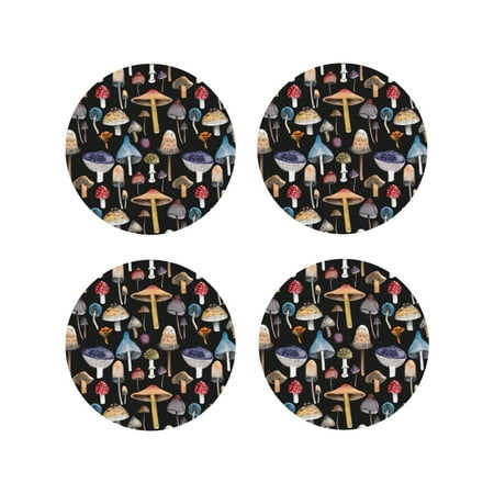 Tideii Mushrooms and Autumn Leaves for Leather Coasters 4 Pieces Anti-fouling and Anti-scalding Decorative Coasters Suitable for Restaurants Kitchens Coffee Shops-Round Shape
Tideii Mushrooms and Autumn Leaves for Leather Coasters 4 Pieces Anti-fouling and Anti-scalding Decorative Coasters Suitable for Restaurants Kitchens Coffee Shops-Round Shape