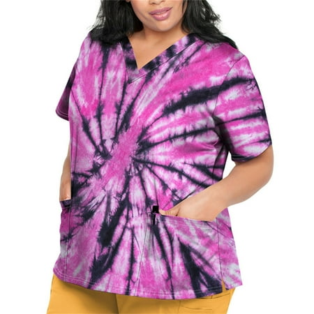 Sksloeg Women Scrubs Tops Plus Size Marble Printed V-Neck Workwear with Pockets Shirts Nursing Working Uniform Pink S
Sksloeg Women Scrubs Tops Plus Size Marble Printed V-Neck Workwear with Pockets Shirts Nursing Working Uniform Pink S