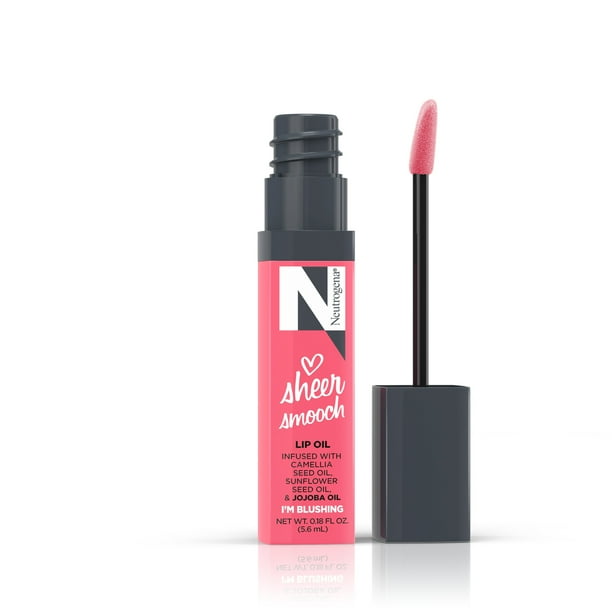 Neutrogena Sheer Smooch Tinted Lip Oil, I'm Blushing, Satin Finish, .18 fl oz