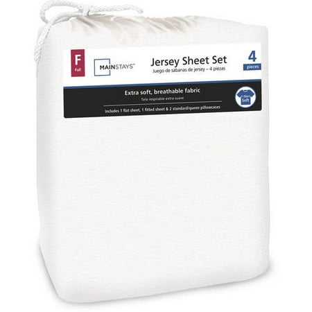 Mainstays Cotton Jersey Bedding Sheet Set Mainstays Cotton Jersey Bedding Sheet Set