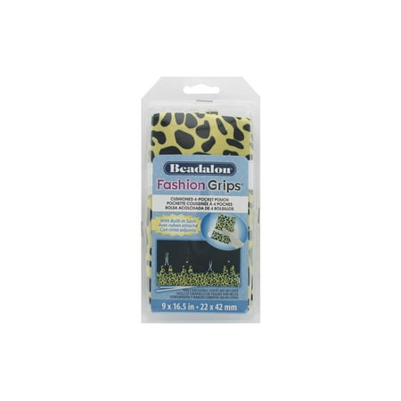 Beadalon Fashion Grips Tool Bag Cheetah Yellow