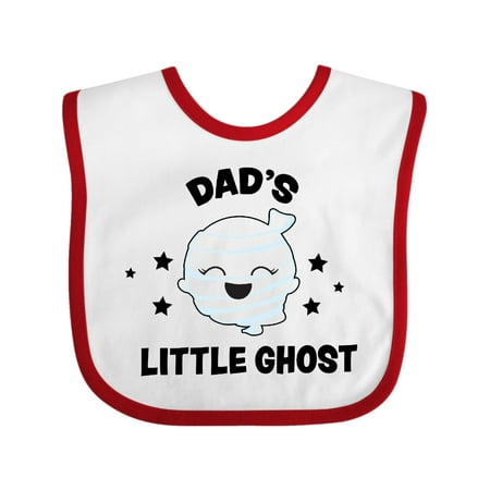 Inktastic Cute Dad s Little Ghost with Stars Gift Baby Girl Bib
