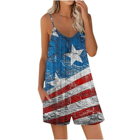 REORIAFEE Women s Rompers for Summer Independence Day Casual Jumpsuit Cute Clothes Suspender Jumpsuit Crew Neck Sleeveless Navy S
REORIAFEE Women s Rompers for Summer Independence Day Casual Jumpsuit Cute Clothes Suspender Jumpsuit Crew Neck Sleeveless Navy S