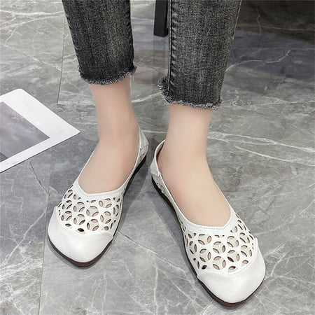 Ounabing Womens Shoes Summer Casual Retro Hollow Breathable Comfortable Flat Casual Shoes Single Shoes
Ounabing Womens Shoes Summer Casual Retro Hollow Breathable Comfortable Flat Casual Shoes Single Shoes