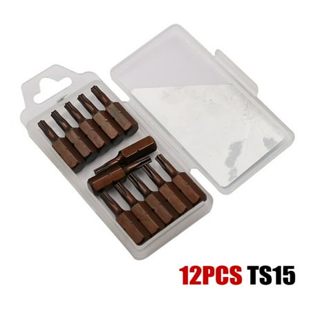 BAMILL 12PCS Hex Shank Magnetic Five-point Torx Screwdriver Bits With Hole 25mm
BAMILL 12PCS Hex Shank Magnetic Five-point Torx Screwdriver Bits With Hole 25mm
