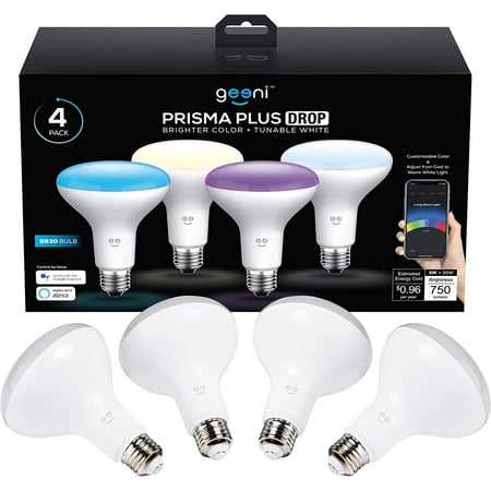 P BR30 LED Smart Light Bulb Tunable and Dimmable RGB WiFi Bulb No Hub Required Compatible with Alexa and Google Assistant (4 Pack) 
P BR30 LED Smart Light Bulb Tunable and Dimmable RGB WiFi Bulb No Hub Required Compatible with Alexa and Google Assistant (4 Pack)