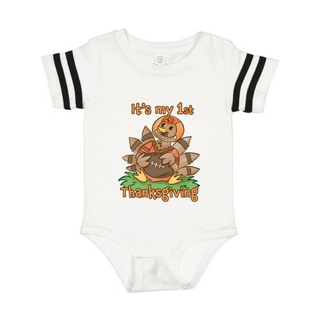 Inktastic It s My 1st Thanksgiving Cute Football Turkey Gift Baby Boy or Baby Girl Bodysuit
Inktastic It s My 1st Thanksgiving Cute Football Turkey Gift Baby Boy or Baby Girl Bodysuit