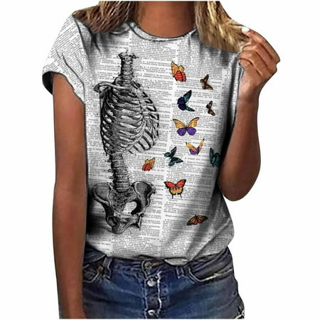 Crop Tops for Women Tunic Tops Women s Fashion Tops Funny Printe Casual Loose Fit Tee Shirts Blouse Print Shirt Womens Workout Tops Summer Savings Black Shirts for Women Multi-color S
Crop Tops for Women Tunic Tops Women s Fashion Tops Funny Printe Casual Loose Fit Tee Shirts Blouse Print Shirt Womens Workout Tops Summer Savings Black Shirts for Women Multi-color S