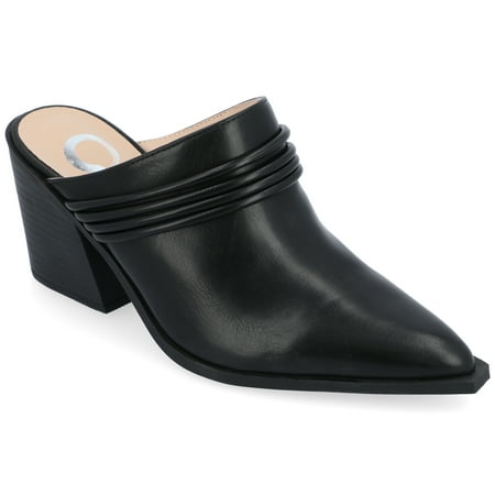 Journee Collection Womens Jinny Slip On Block Heel Mule Pump