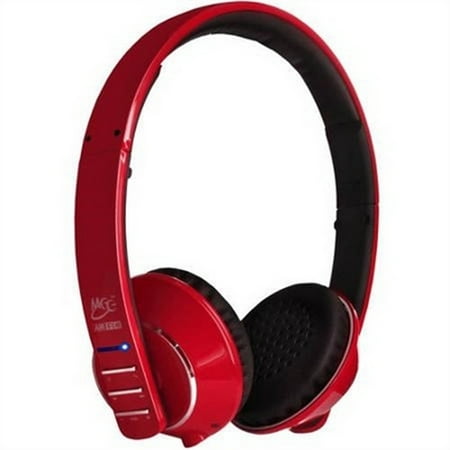 Refurbished MEE audio Runaway 4.0 Bluetooth Stereo Wireless + Wired Headphones with Microphone (Red)