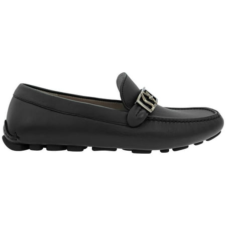 Salvatore Ferragamo Men s Black Nevada Driver With Sf Ornament Brand Size 8