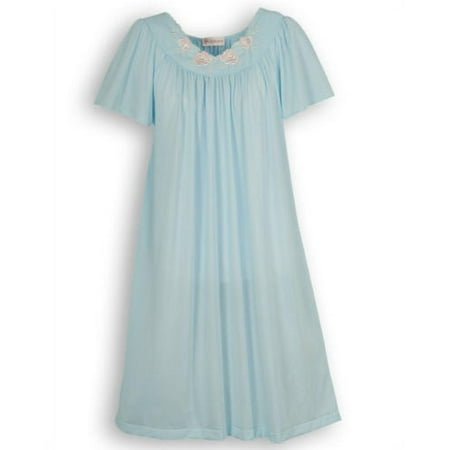 Shadowline Short Gown with Flower Petal Embroidery and Flutter Sleeves - 36280
Shadowline Short Gown with Flower Petal Embroidery and Flutter Sleeves - 36280