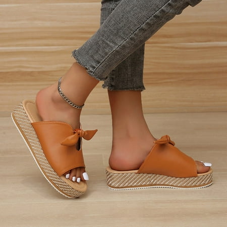 uikmnh Women Shoes Fashion Women Summer Bow Comfortable Slip-On Flat Shoes Beach Weave Peep Toe Breathable Sandals Brown 6.5
uikmnh Women Shoes Fashion Women Summer Bow Comfortable Slip-On Flat Shoes Beach Weave Peep Toe Breathable Sandals Brown 6.5