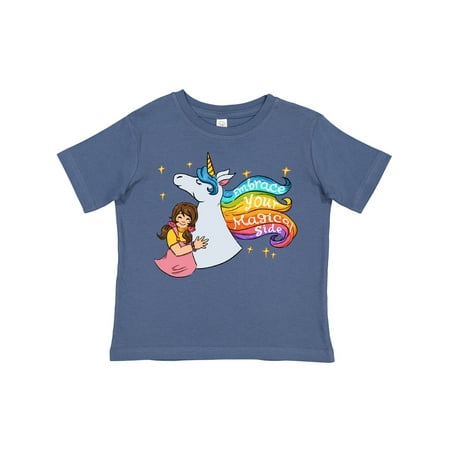 Inktastic Embrace Your Magical Side Girl Hugging a Unicorn Gift Toddler Boy or Toddler Girl T-Shirt
Inktastic Embrace Your Magical Side Girl Hugging a Unicorn Gift Toddler Boy or Toddler Girl T-Shirt