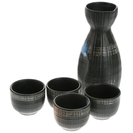 1 Set Exquisite Japanese Style Ceramics Sake Cup Sake Pot Retro Sake Set