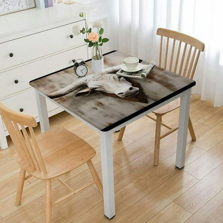 FACANNAP Cow Horns Square Table Cover Oil Resistant Wear Resistant Reusable Desktop Protection for Picnic Dining Kitchen Farmhouse 100% Polyester Fiber 36*36
FACANNAP Cow Horns Square Table Cover Oil Resistant Wear Resistant Reusable Desktop Protection for Picnic Dining Kitchen Farmhouse 100% Polyester Fiber 36*36