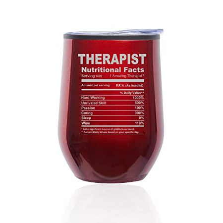 Stemless Wine Tumbler Coffee Travel Mug Glass with Lid Therapist Nutrition Facts Funny Gift (Red)
Stemless Wine Tumbler Coffee Travel Mug Glass with Lid Therapist Nutrition Facts Funny Gift (Red)
