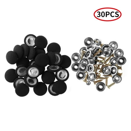 

30Pcs Cloth Car Roof Snap Rivets Car Roof Fixing Buckle With Screws